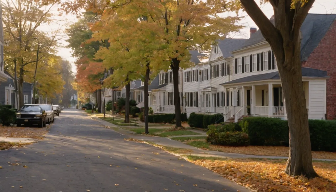 Homes along a tree-lined street in the Alexandria area